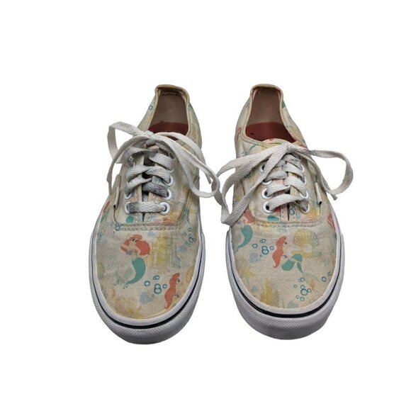 Vans X Disney The Little Mermaid Ariel Unisex Low Top Lace Up Sneakers - Picture 2 of 7